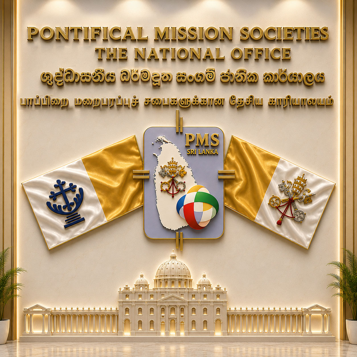 Missionary poster for the Society of St. Peter the Apostle in Sri Lanka